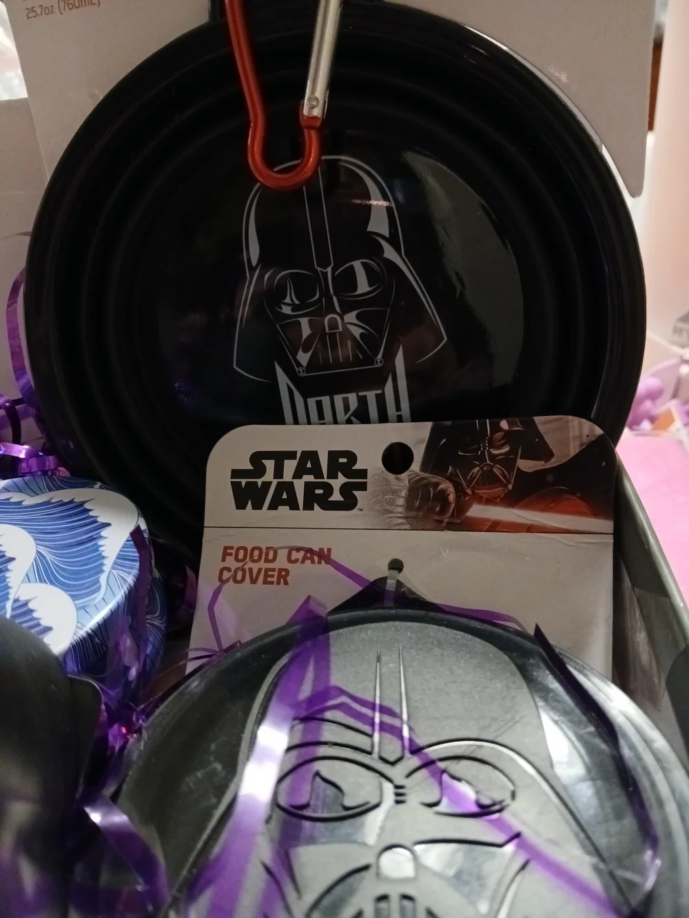 Star Wars Black Darth Vader Silicone Collapsible Pet Bowl Bundle
